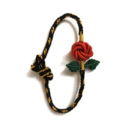 Little Prince Rose Flower Woven Rope Friendship Braided Bracelets Women Handmade Jewelry Birthday Valentine'S Day Couple Gift