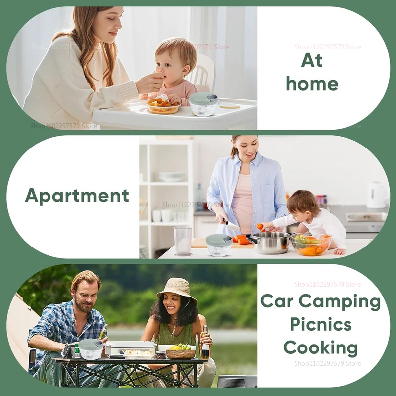 500/900 مللي دليل اللحوم المفرمة الثوم المروحية اليد سحب الصحافة كسارة الخضار طاحونة الفلفل الحار البصل القاطع أدوات المطبخ الطبخ