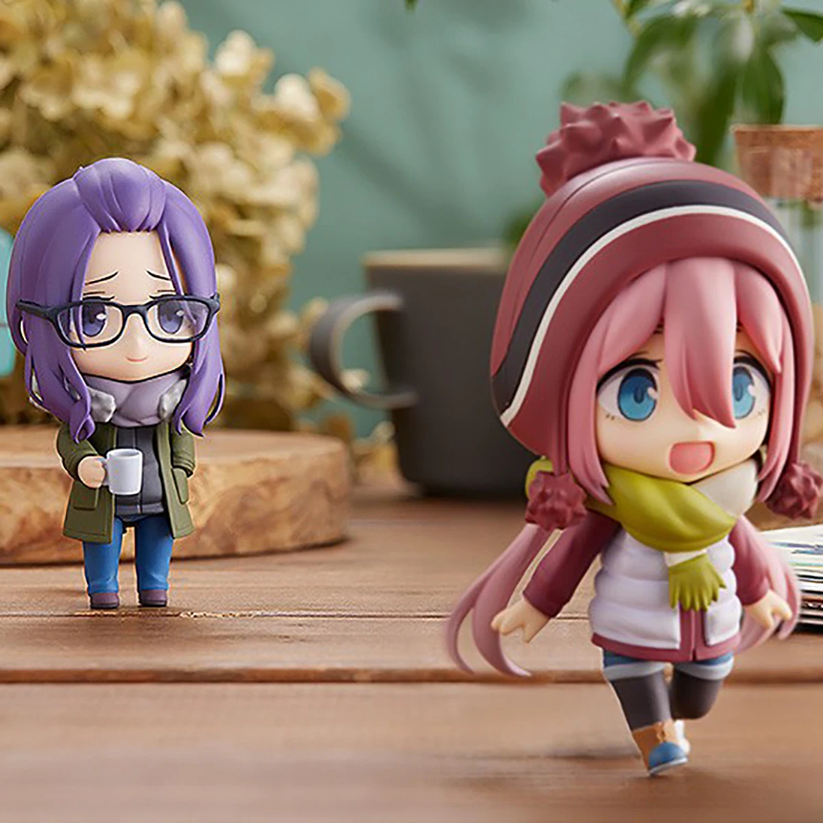 ในสต็อก Original Max Factory Action/ตุ๊กตา Nendoroid ( # 1778) Yurucamp Kagamihara Sakura อะนิเมะ Figre โมเดลตกแต่ง Kawaii