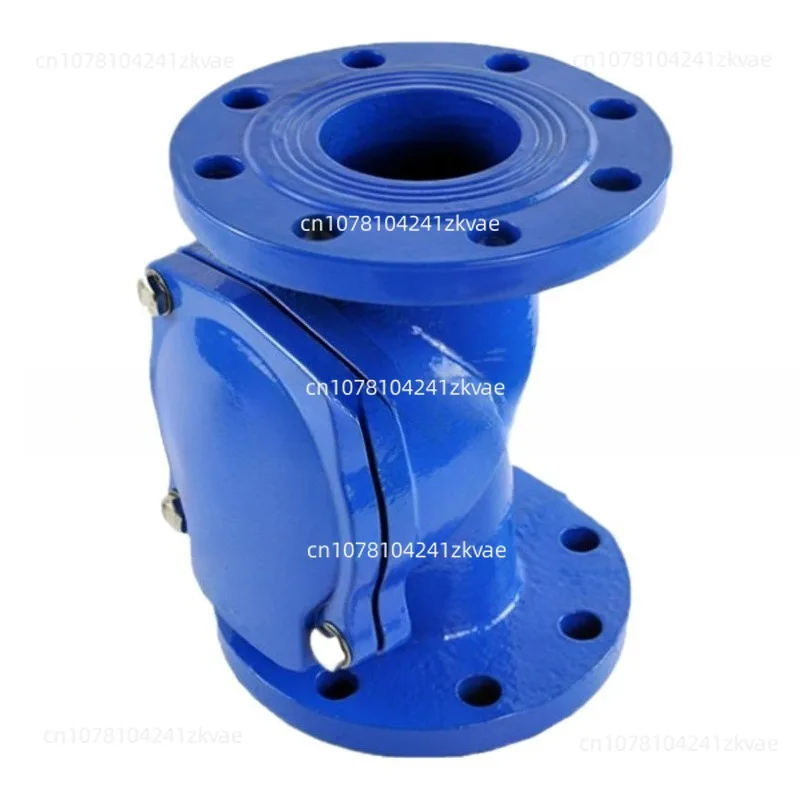 HC44X-16Q/CDN50-DN600 صمام فحص رفرف مطاطي من الحديد الزهر