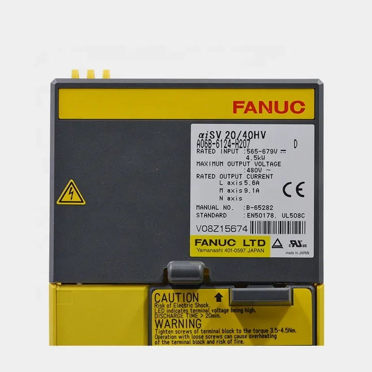 A06B-6124-H207 Fanuc Servo Drive  Amplifier Module for CNC SystemFunctional testing is fine