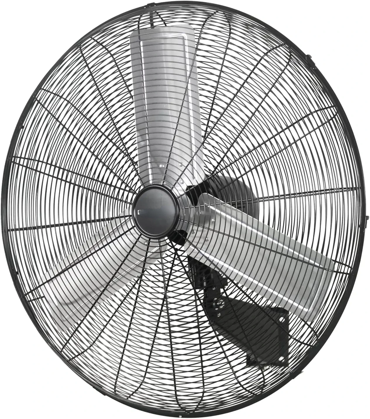 30 Inch Industrial Oscillating Wall Mount Fan 9500CFM,Heavy Duty Metal,High Velocity,2 Speed,Black