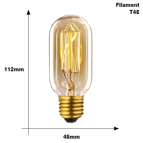 E27 Retro Edison Lamp 220V 40W ST64 G80 G95 G125 Ampul Vintage Edison Lamp Gloeilamp Home Decor gloeilamp