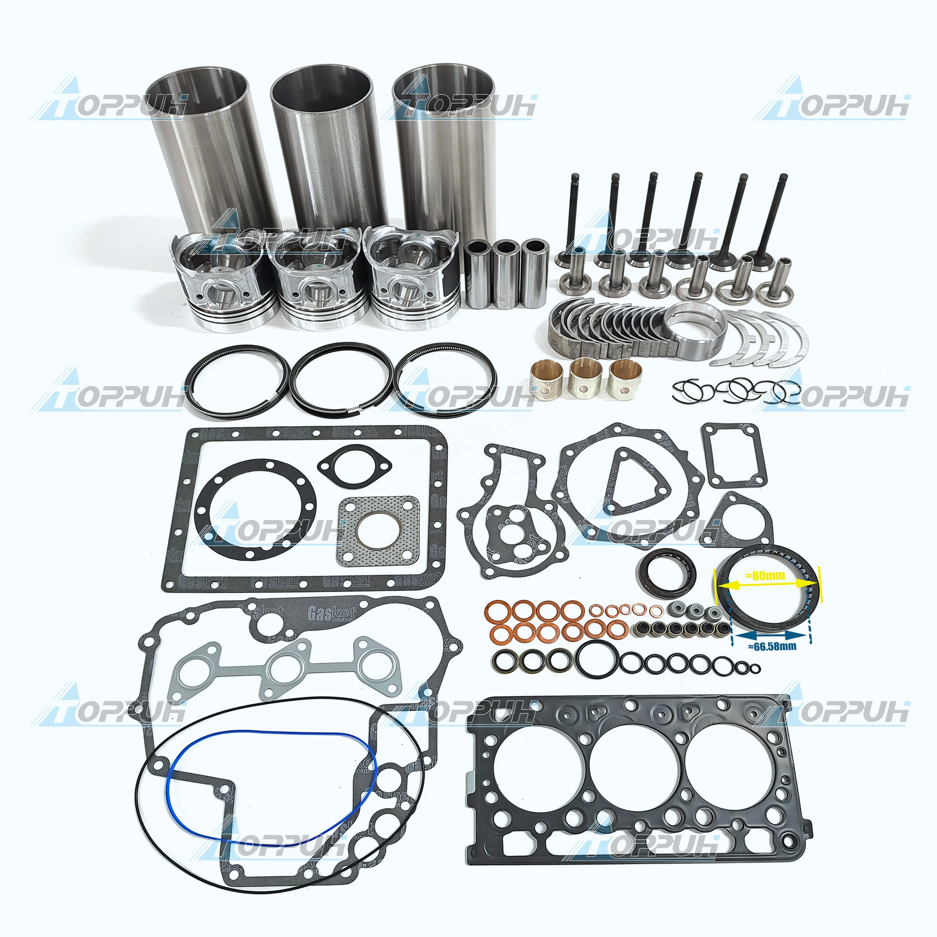 Overhaul Rebuild Kit For Kubota D722 Engine G1900 G1900S GF1800 GF1800E Tractor