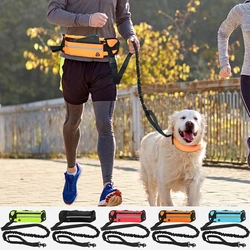 New Dog Traction Rope Leash with Waist Bag Nylon Durable Training Leash Premium Dog Supplies for Running Walking Training Hiking