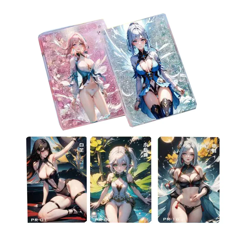 

Goddess Story Cards Booster Box 3D MK Creativity Cultural Collection Cards Board Game Toys For Children