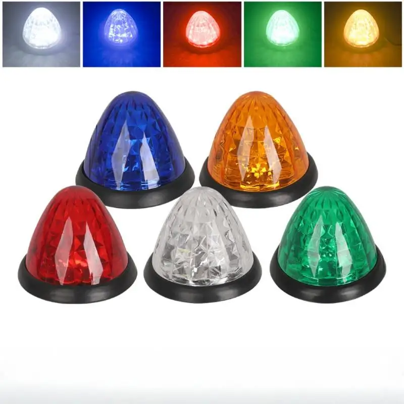 1 قطعة 24 فولت سيارة Led الجانب ماركر ضوء الضوء الخلفي كبير البطيخ التخليص مصباح تحذير مؤشر ضوء لشاحنة مقطورة قافلة حافلة