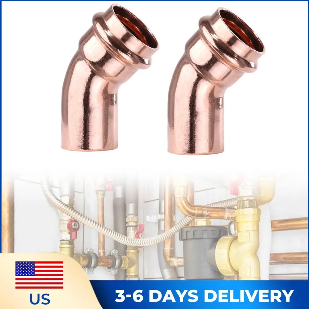 

Медные трубчатые фитинги V-образной формы, герметичные медные сантехнические фитинги, многофункциональные аксессуары для домашней сантехники