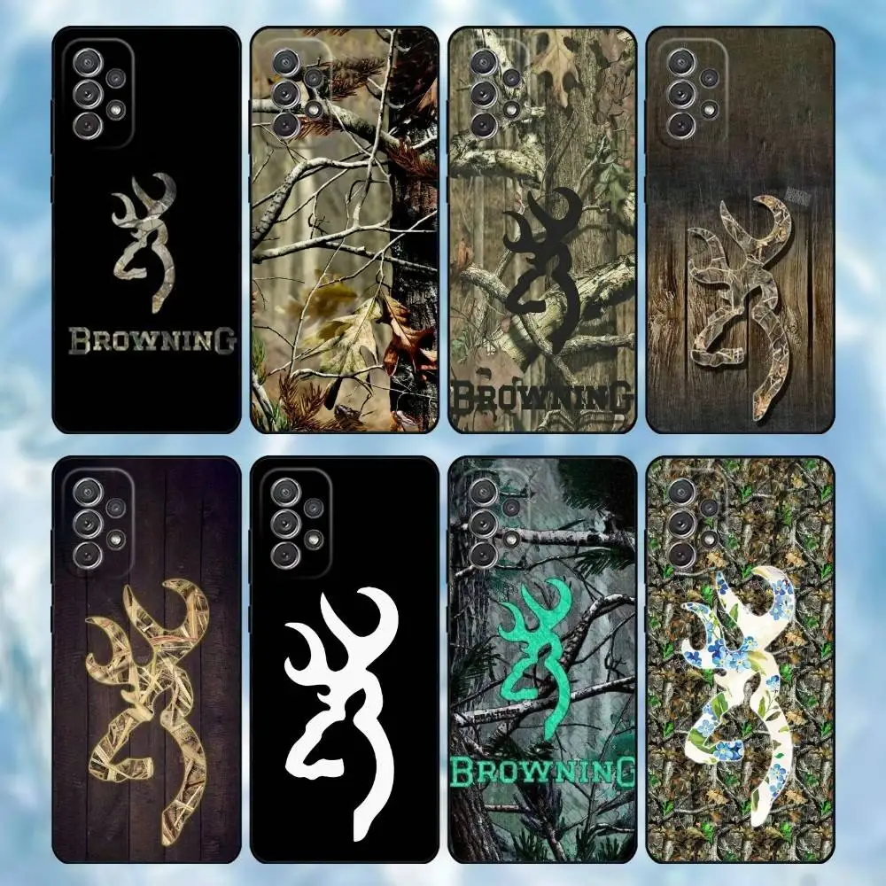 

Deer Hunting Camo Phone Case For Samsung S25,S24,S21,S22,S23,S30,Ultra,S20,Plus,Others Soft Black Cover