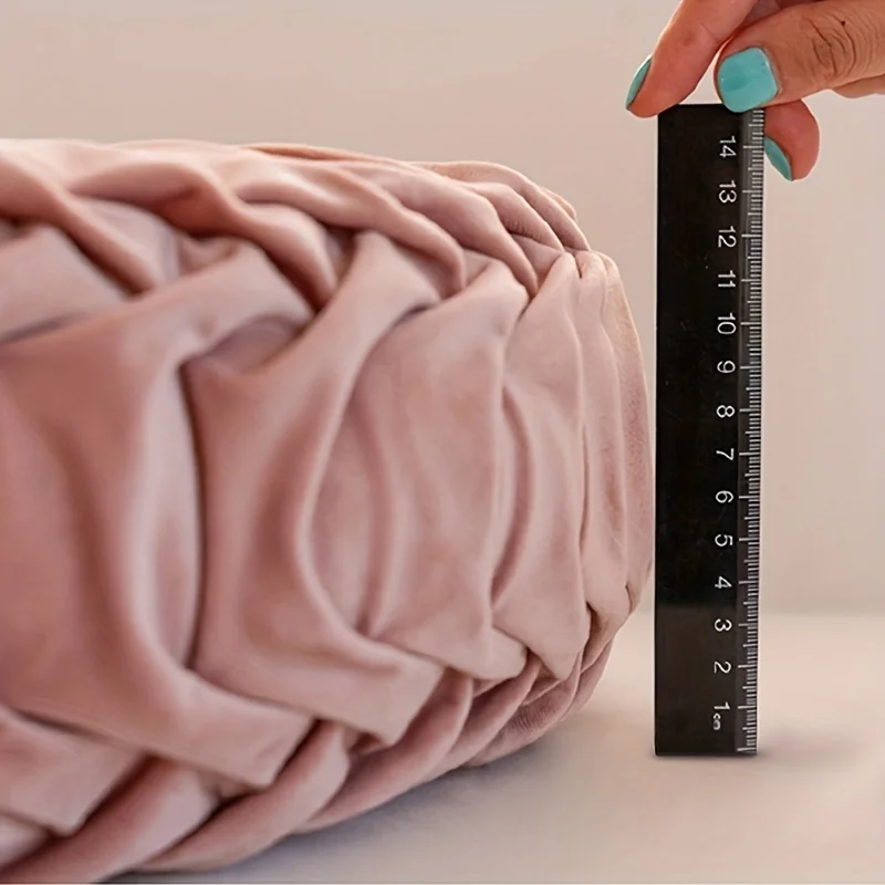 قطعة واحدة من وسادة على شكل يقطين، وسادة مخملية بلون نقي، مناسبة لغرفة المعيشة، شكل دائري، وسادة نافذة داخلية