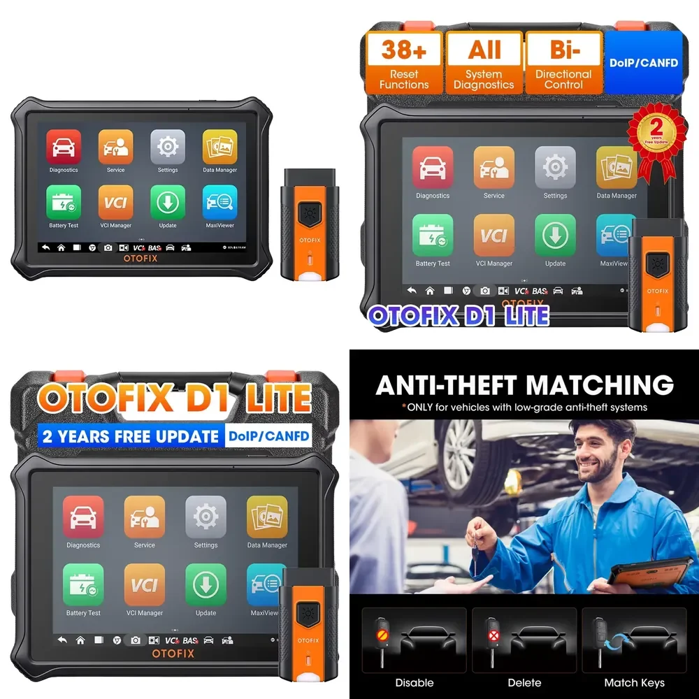 Herramienta de Diagnóstico Automotriz Bidireccional OTOFIX D1 LITE 2024 con Escáner de Programación Automática II Tpms Profesional