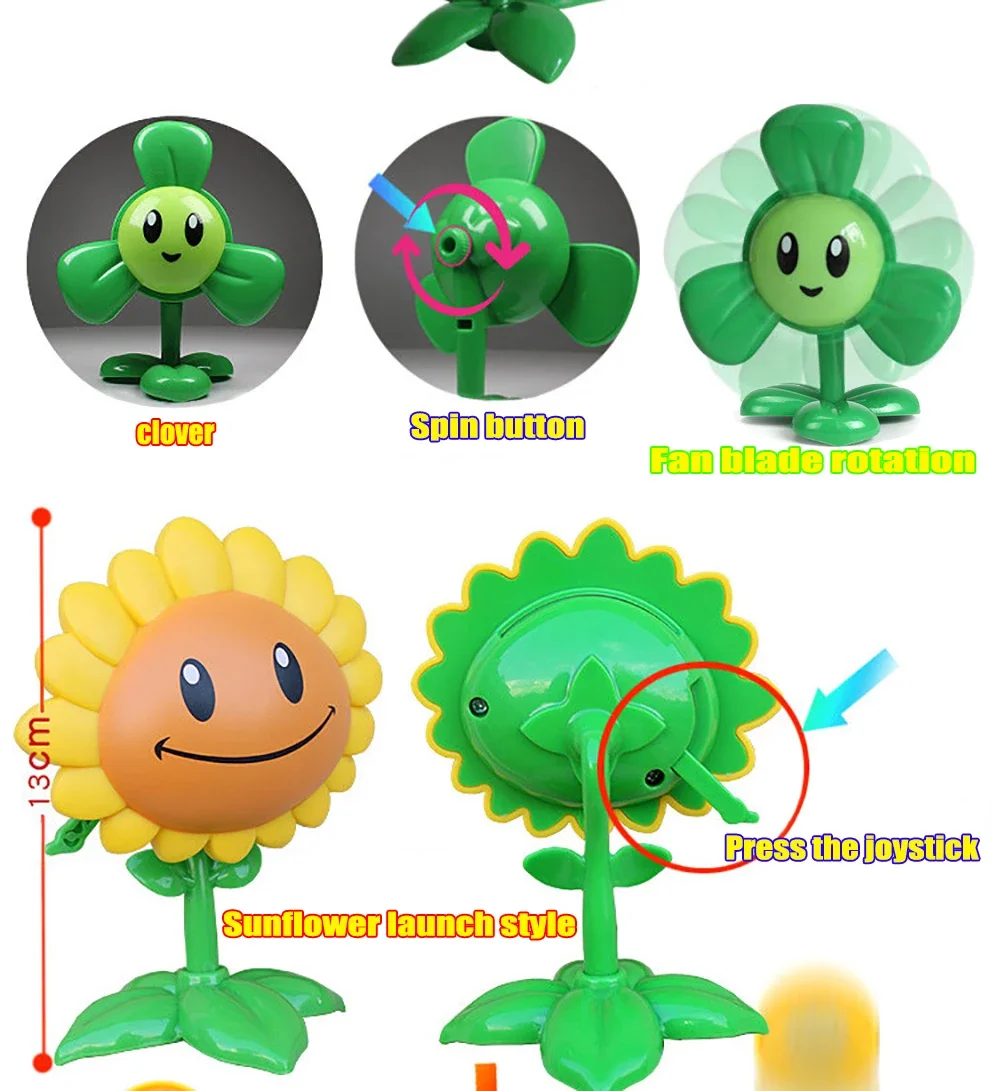 PLANTS VS ZOMBIES PVZ Pea Shooter Boss Actionfigur Modell Spielzeug Puppen Schießen Dave Allstar Spielzeug Kinder Geschenke für Jungen – Detail 2