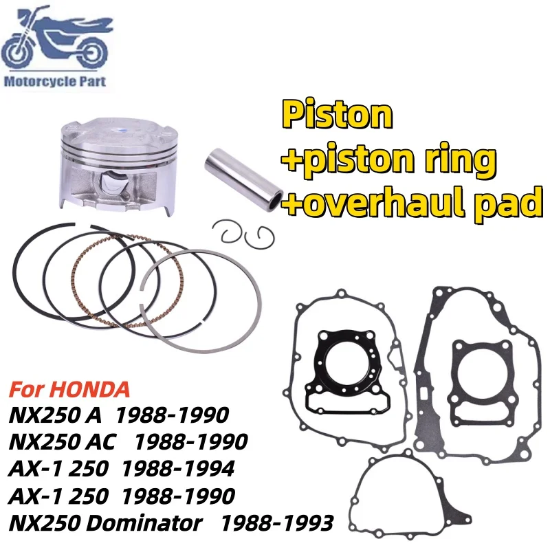 Motorrad motor Voll zylinderkopf komplette Überholung Dichtung matte Reparatur Pad Set und Kolbenringe Kit für Motorrad Ax-1 nx250 – Detail 5