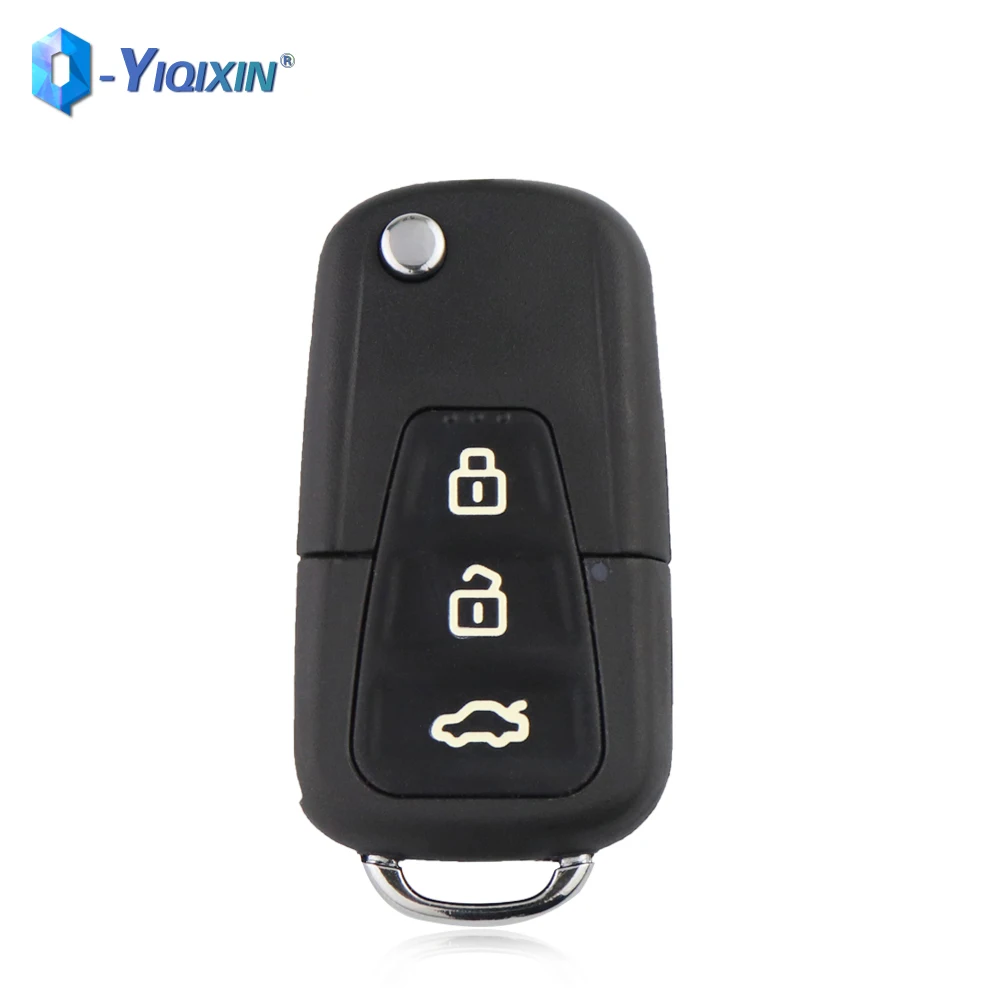 Yiqixin 3 Knoppen Flip Opvouwbare Slimme Remote Shell Auto Key Control Voor Livan X 60X50 720 Vervanging Fob Ongeslepen Blad Geval Geen Logo