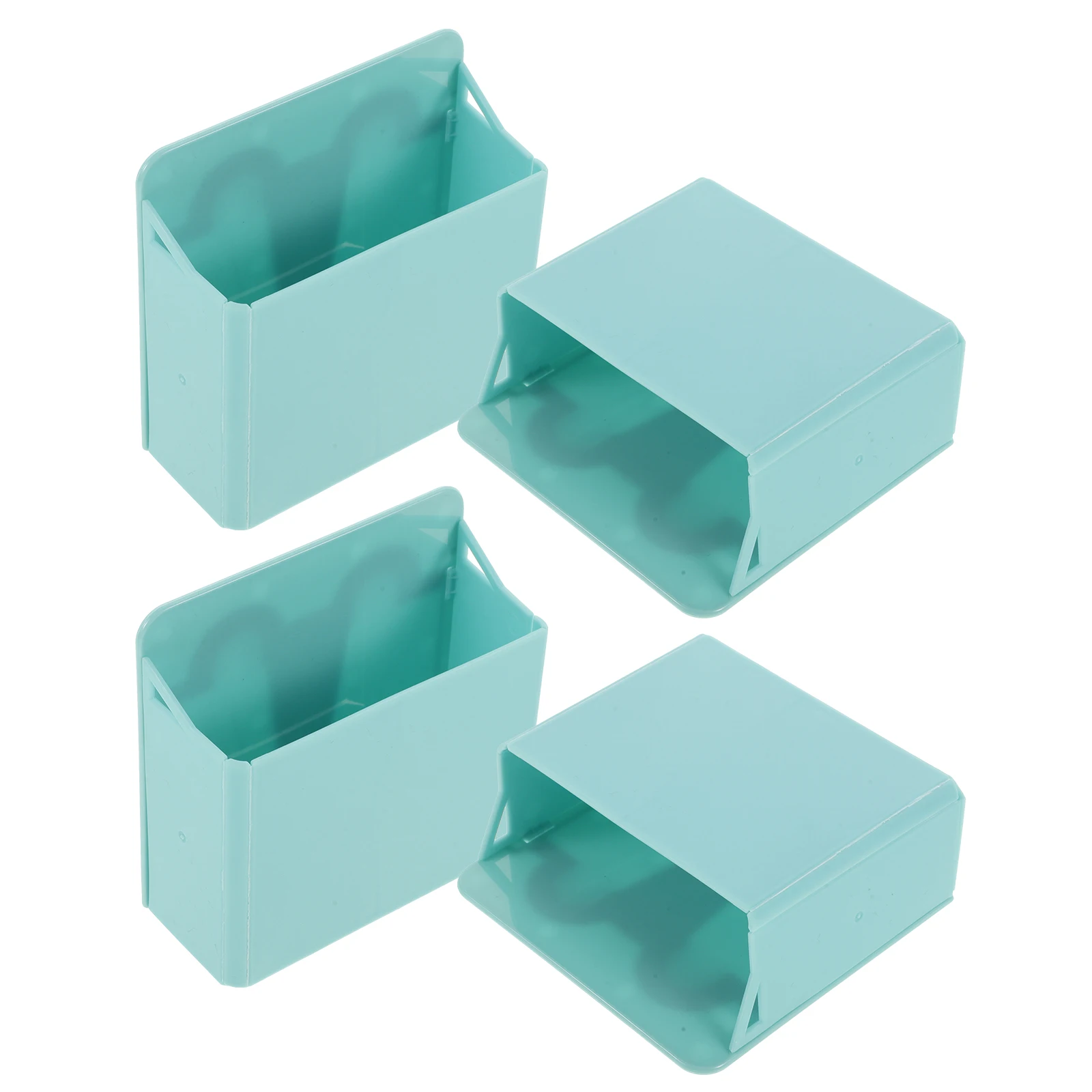 

4 Pcs Suction Cup Pen Box Desk Pencil Holder Marker Ring Organizer for Desktop Stationery Abs Office