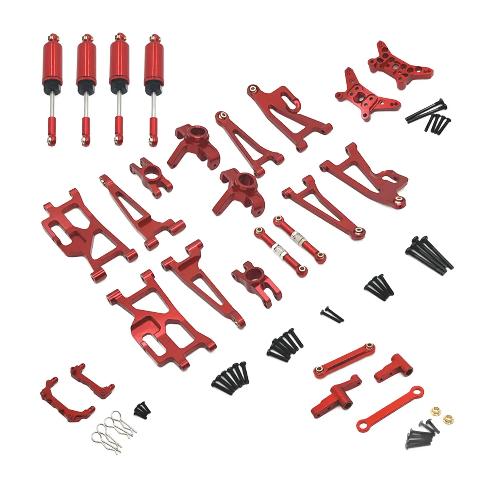1/14 RC Cars Metal Spare Parts, 1/14 RC Trucks Replaces for 14209 14210， Front Rear Steering Cup Sturdy DIY Accessories，