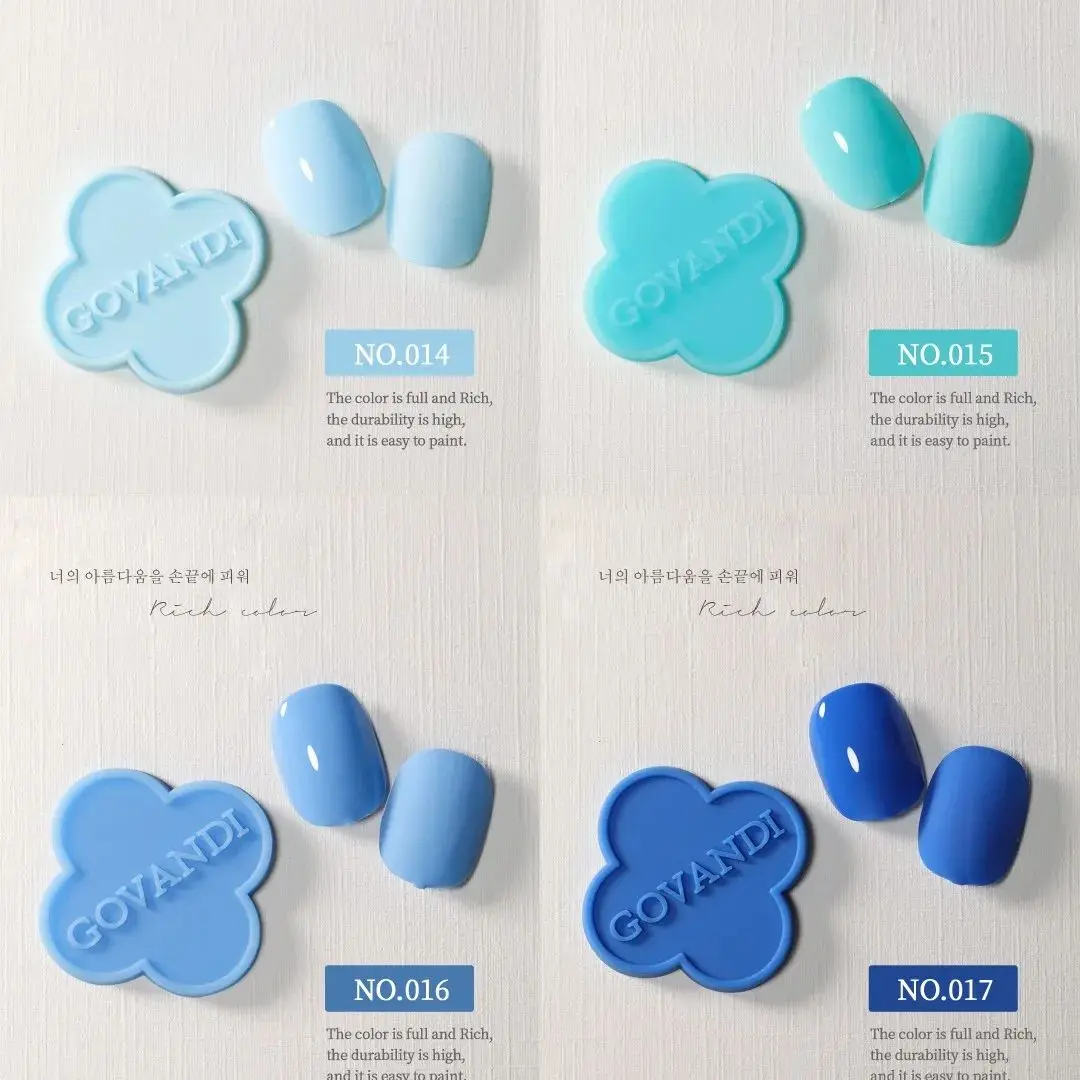 고반디 50색 한국 스타일 마카롱 젤 폴리쉬 세트 15ML UV 젤 에나멜 매니큐어 살롱 쏙 오프 네일 폴리쉬 키트 (컬러 카드 포함)