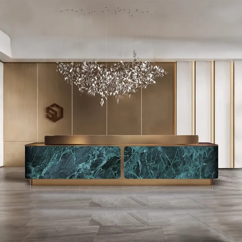 

Checkout Modern Reception Desks Elegant Adult Service Commericial Reception Desks Business Design Schreibtisch Office Furniture