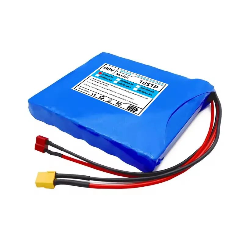 Batterie au lithium aste pour scams à fond automatique et monocycles électriques, 60V, 18650 Ah, 16S1P,3000mAh view 3