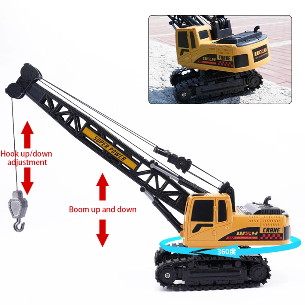 Remote Control Crane Engineering Vehicle Children\'s Electric Crane Toy Boy\'s Arm Remote Control Car