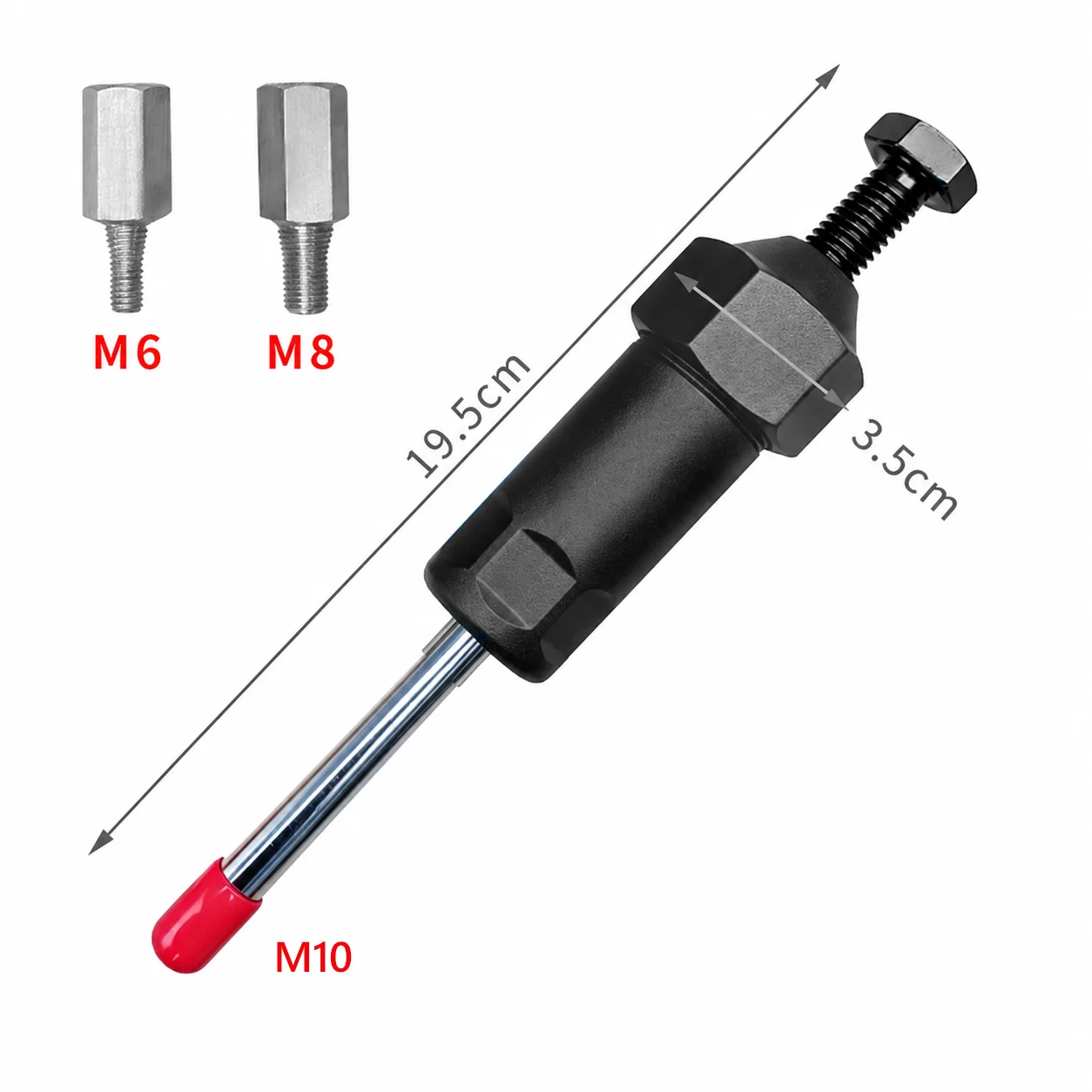Heavy-Duty Grease Fitting Cleaner Tool with M6/M8 Adapters for Clears Clogged Grease Fits Lawn Mowers Tractors Heavy Equipment