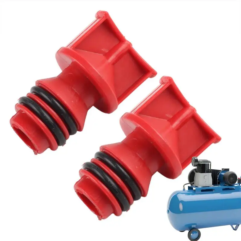 2pc Air Compressor Oil Caps Engine Oil Breather Plug Lightweight 17mm Male Thread Repair Replacement for Car Vehicle Maintenance