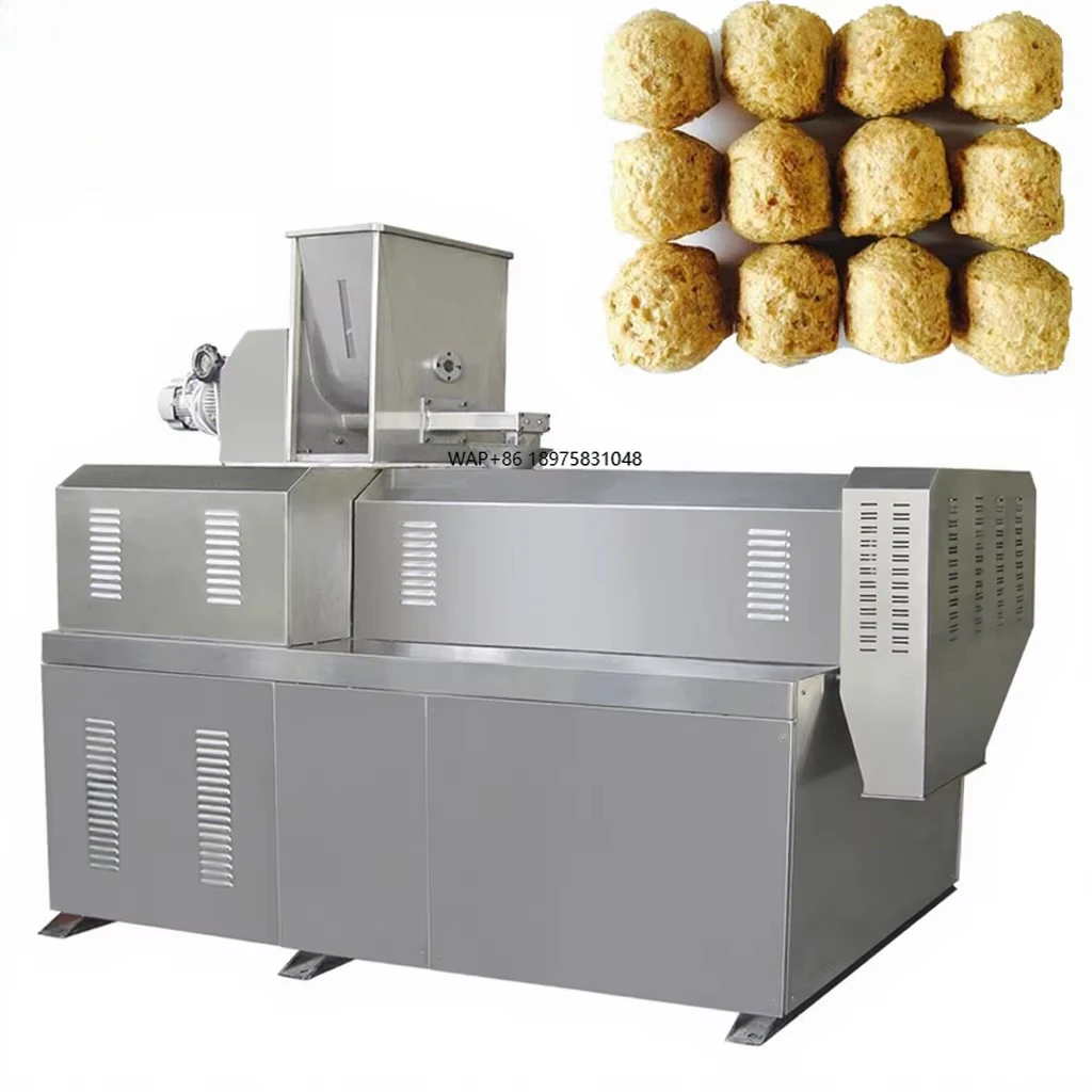 Extrusora Automática de Proteína de Soya, Carne Vegetal, TVP, Máquina Procesadora de Trozos de Soya Texturizados