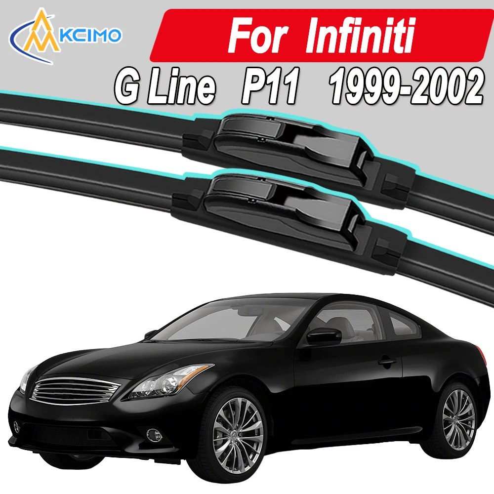 

Silicone Car Wiper Blades for Infiniti G Line P11 1999-2002 - All Weather Silent Wiper Blades, Quick Release Clip