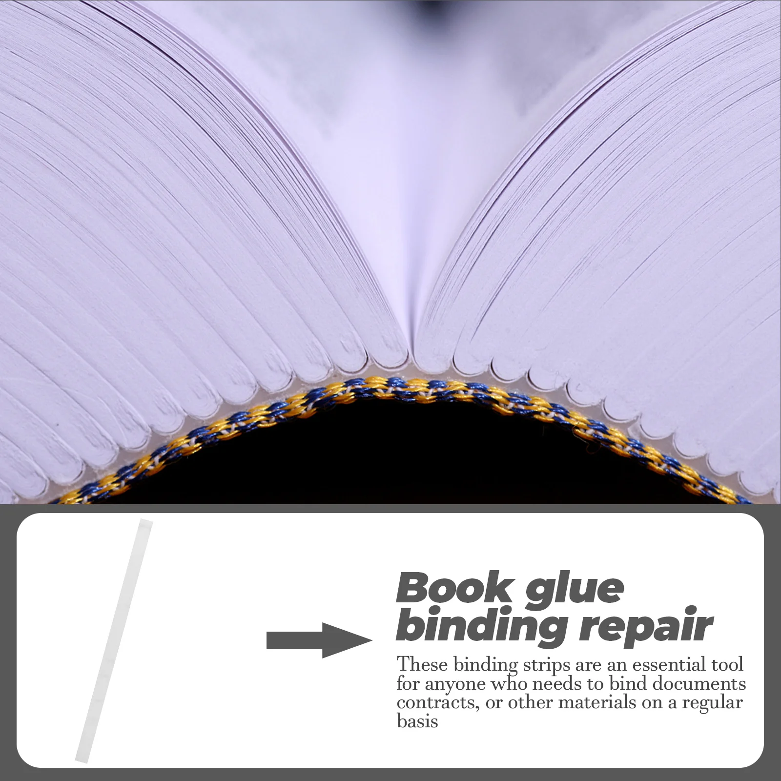 

Binding Strips Book Glue for Spine Bookbinding Textbook Thermal Adhesive