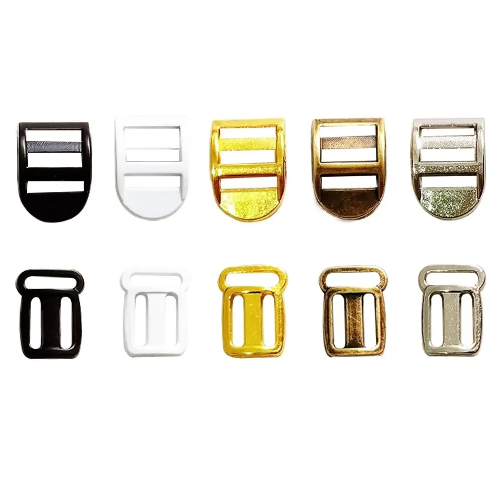 10pcs Newest Tri-glide Pattern Buckles Mini Metal Doll Backpack Buckles 6.5mm Ultra-small Shoes Clothes Accessories