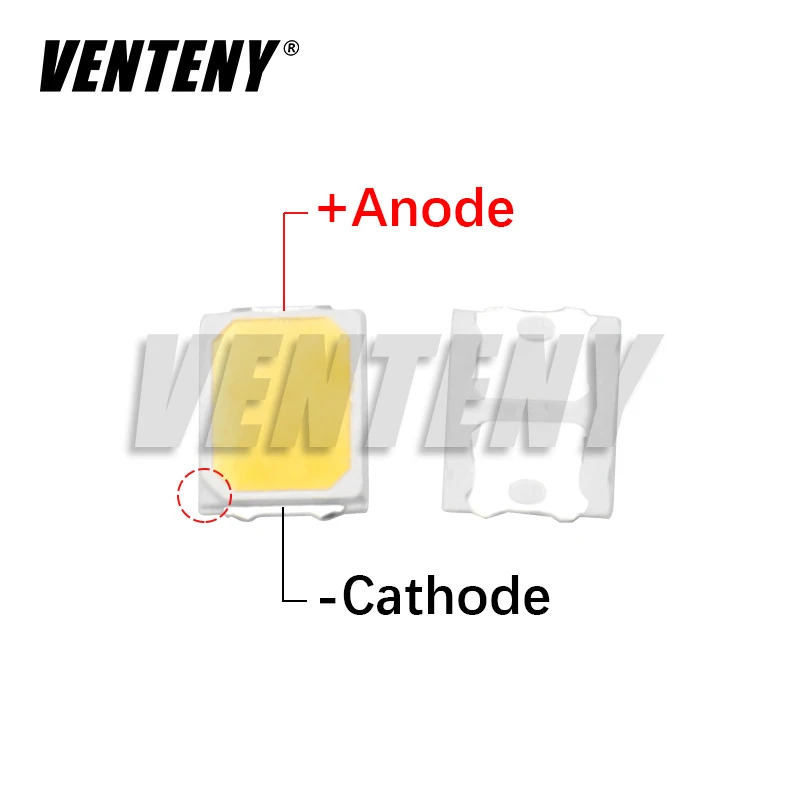 100pcs 2835 1W 0.5W 0.2W LED SMD 2800-3200K Warm White 3V 6V 9V 18V 150MA 100MA 60MA High Brightness