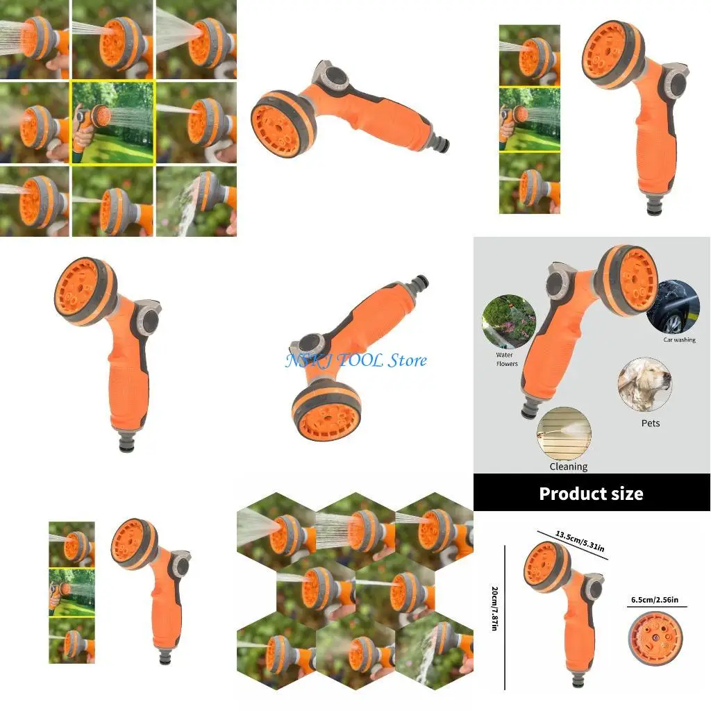 

L8RC Hose Sprays Guns Highly Pressure Hose Nozzles Attachments Hose Pipe Adapter