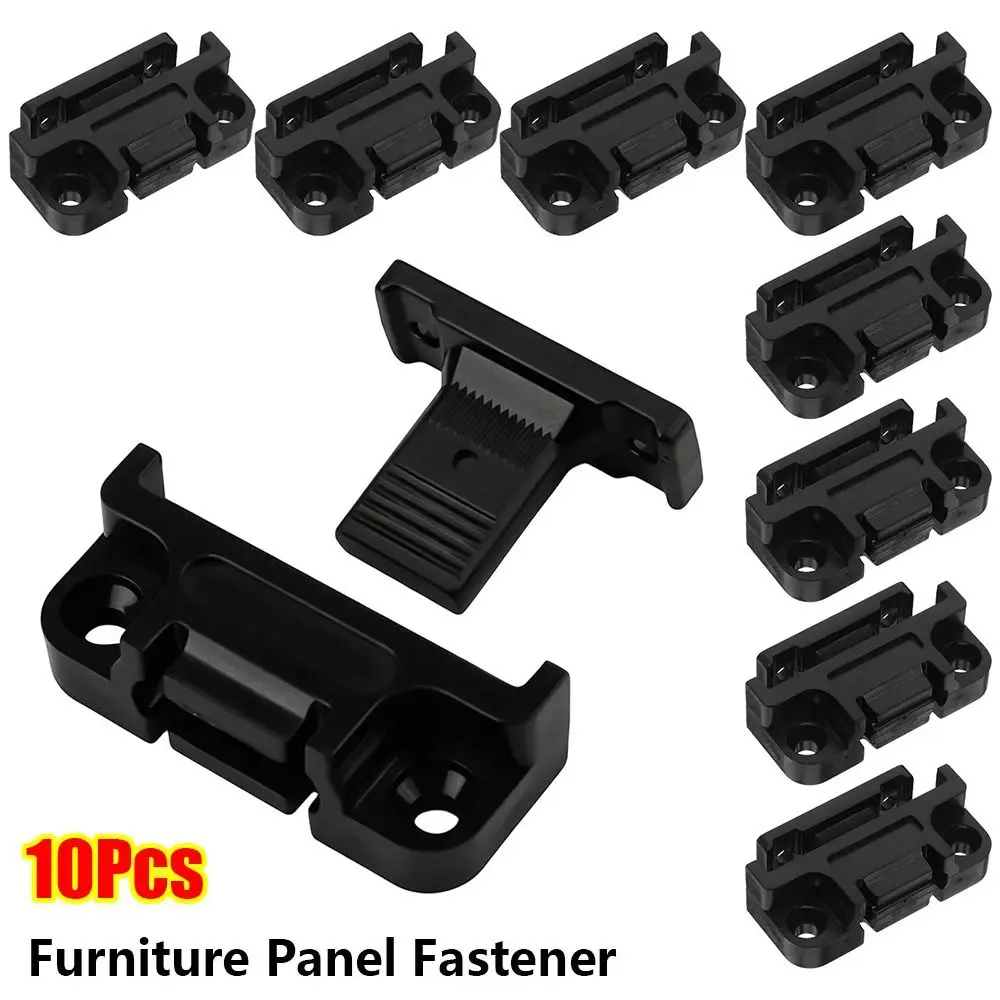 10Pcs Quick Release Cabinet Connectors Plastic Adjustable Wall Panel Fastener Snap In Push Type Roman Column Buckle Bracket