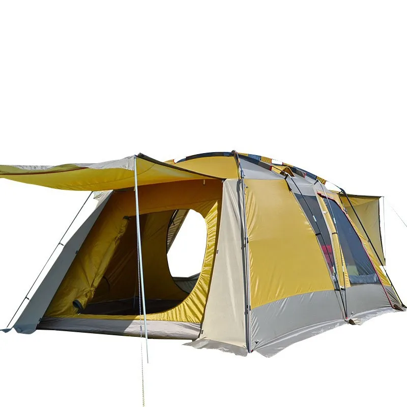 

For Camping Tunnel Tent Outdoor Thickened Rainproof and Windproof Family Tent Portable One Bedroom One Living Room