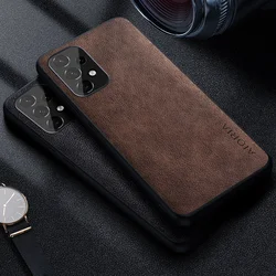 Premium PU leather Phone Case for Samsung Galaxy A53 A57 A56 A55 A73 A54 A52 A52S A51 A72 A71 5G 4G Business Solid color cover
