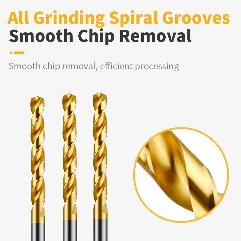 

1.6-14mm Cobalt Stainless Steel Straight Shank Twist Drill Metal Iron Aluminum Alloy Drill