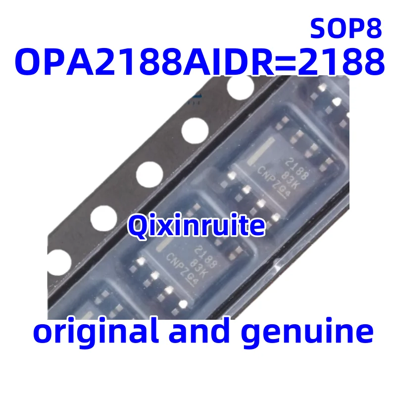 Qixinruite New original OPA2188AIDR=2188 SOP8 SMT 8-pin zero drift operational amplifier chip IC