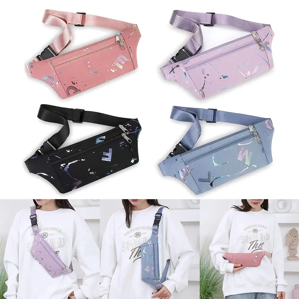 Casual Nylon Waist Bag Wear-resistant Multifunctional Chest Crossbody Bag Large Capacity Fanny Pack Women