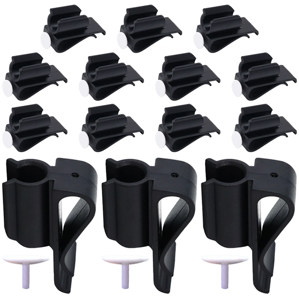 

14pcs Club Clip Putter Golf Clip Holder Black Red Durable Plastic Golf Bag Accessories Organized Firmly Fixed