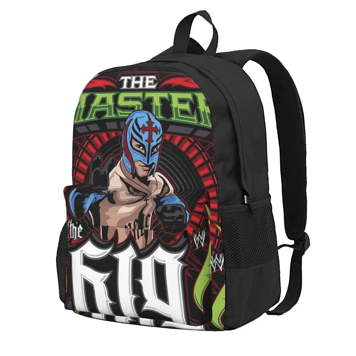 Wrestler Rey MysterioStudent Backpack School Bag Hiking Travel Daypack for Boys Girls Fashion Bookbag Shoulder Bags