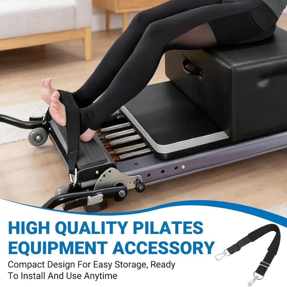 Portable Non-Slip Pilates Reformer Strap Versatile Durable Foot Strap Adjustable Leg Strap Gym