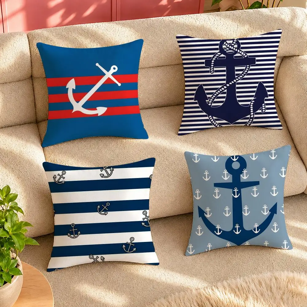 ocean sailor Line texture Cushion Cover Pillow Cover Decorative Throw Couch Home Decor for Living Room Sofa