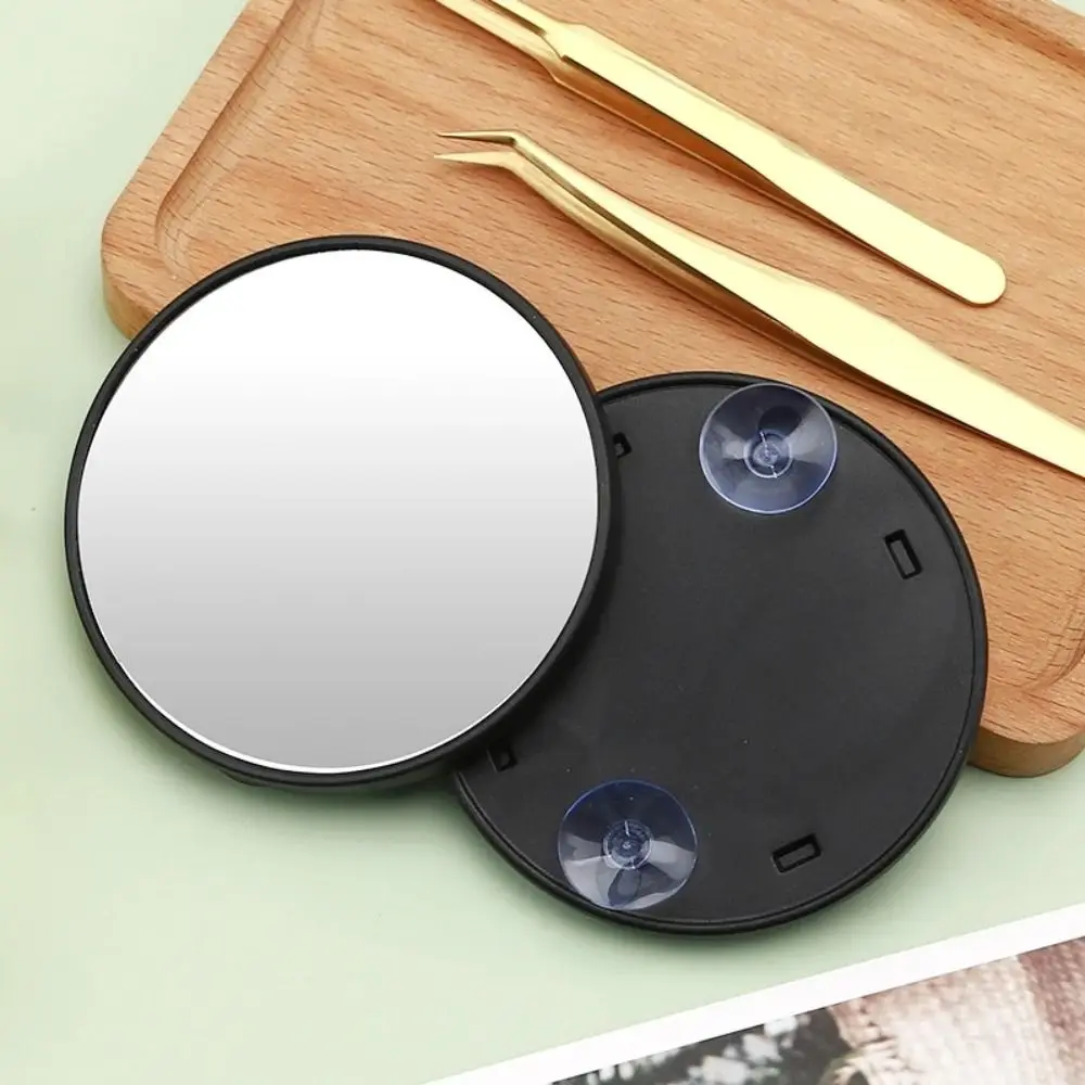 With Suction Cup Magnification Mirror Portable Round 5x/10x/15x Makeup Mirror Blackhead Magnifying Mirror