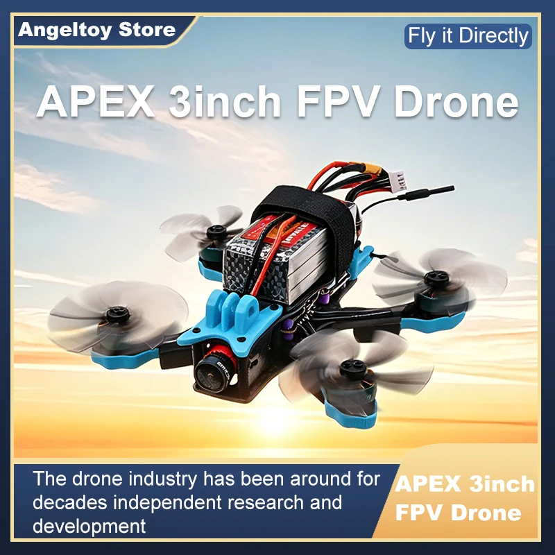 B-CUBE APEX 3inch FPV Drone Frame Kit Carbon Fiber Racing Drone Quadcopter INAV Beatflight F722 F745 Ardupilot Flight Control view 3