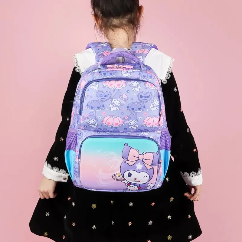 Sanrioed Anime Kuromi carino grande capacità zaino studente cancelleria zaini cartone animato borsa a tracolla regalo per amico