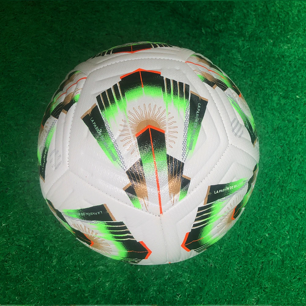 جودة عالية حجم حقيقي 5 كرات كرة القدم مادة البولي يوريثان القياسية في الهواء الطلق مباراة رسمية لعبة التدريب كرات القدم Futbol Voetbal