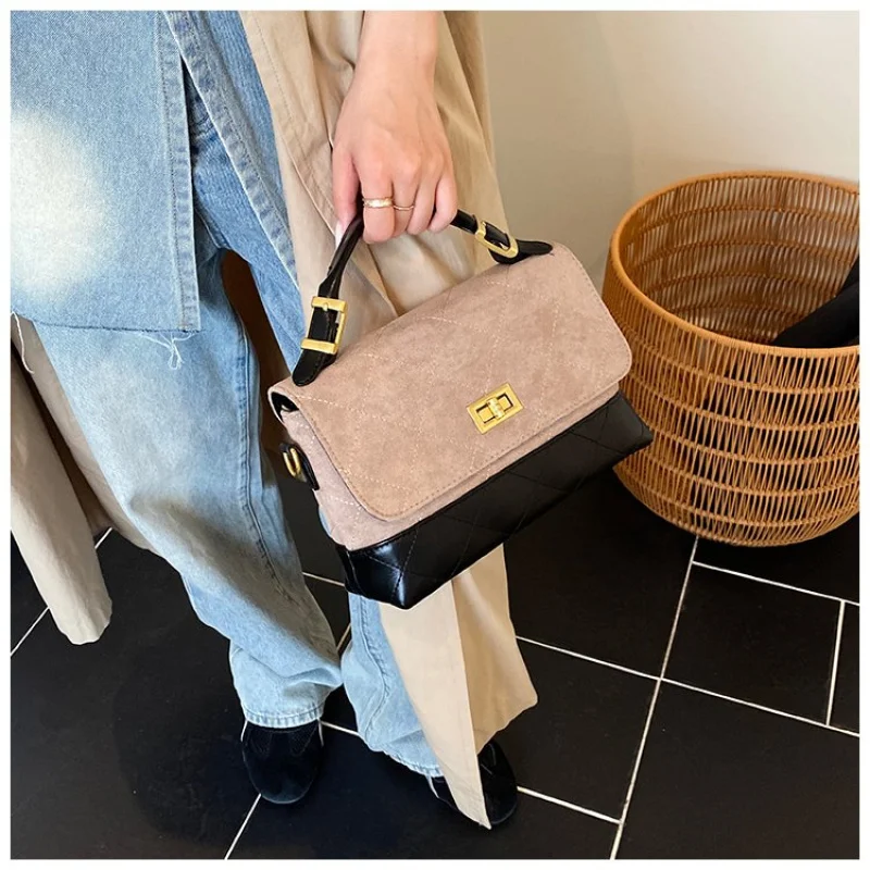 Bolsa feminina Elite feita de couro nobuck com casual Islândia de alta qualidade leve e macia estilo diário