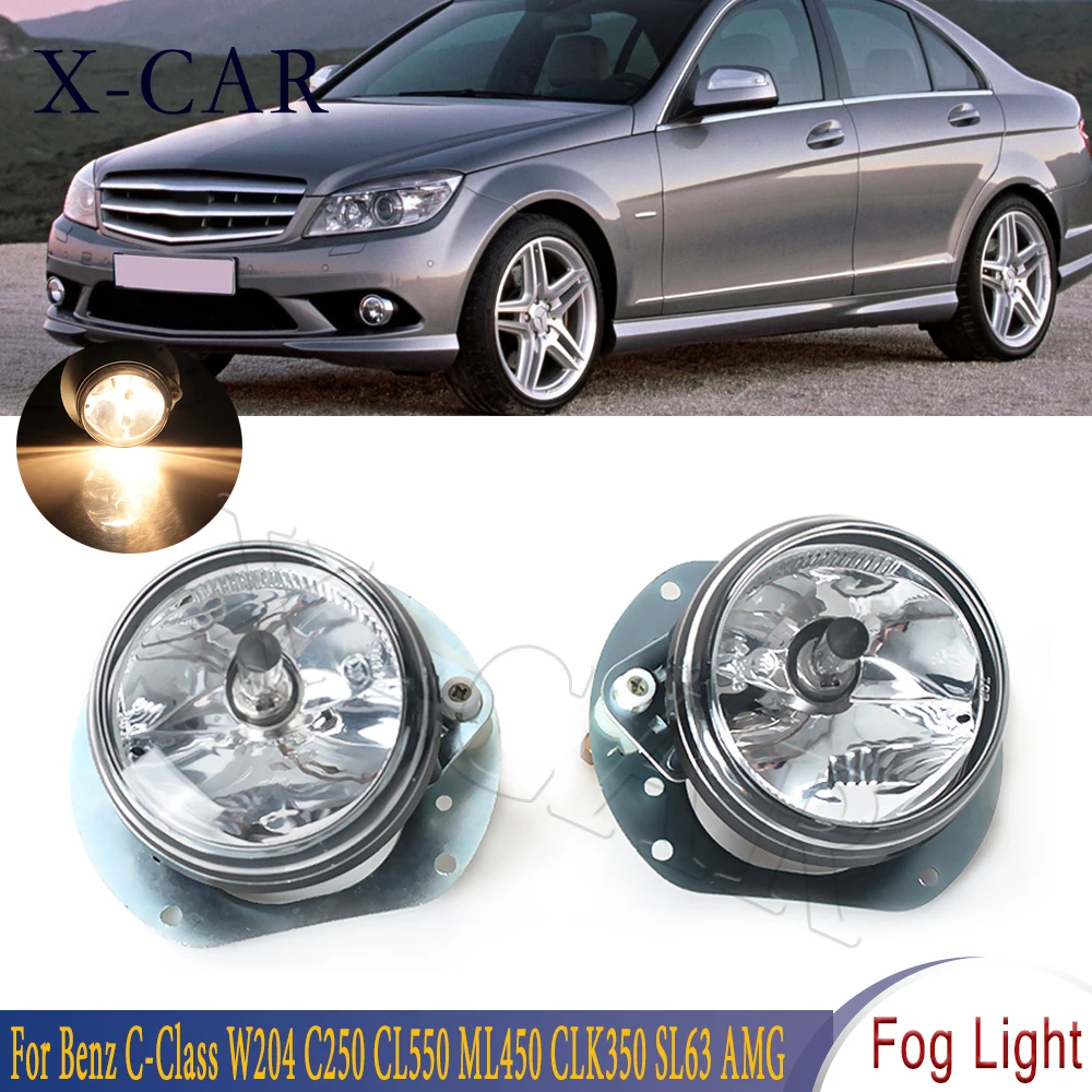 Foglamp Foglight For Mercedes-Benz W204 C280 C300 C350 W164 ML320 W251 R350 SL63 AMG R350 SLK300 Front Bumper Fog Light Lamp