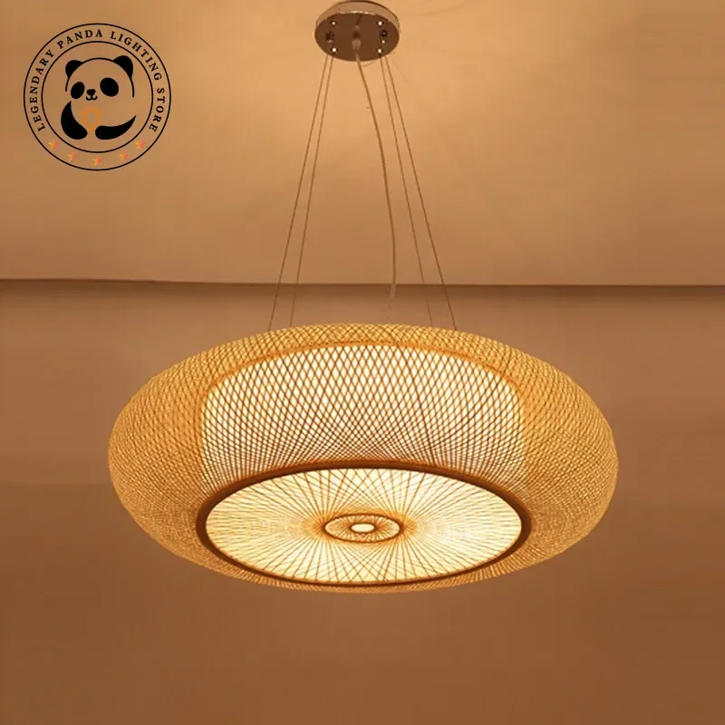 

Designer Pendent Lamps Rattan Bamboo LED Lights Living Room Creative Decorative Lighting Hanglamp Woonkamer Home Decor Fixtures