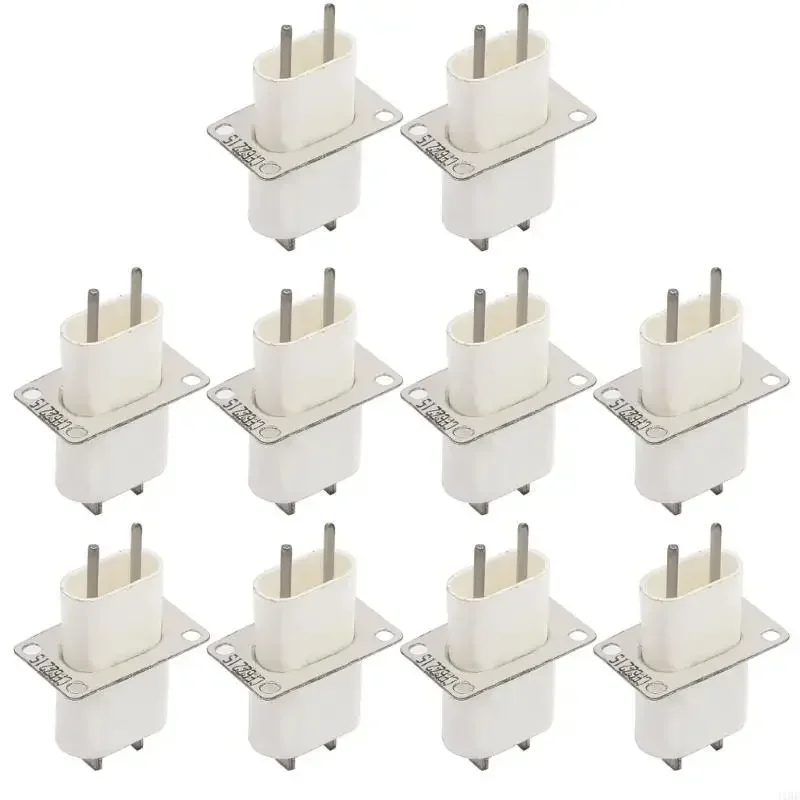 J1HF 10 Pieces Filament Pin Plugs Reliable Microwave Oven Accessories Microwave Oven Magnetron Plug Microwave Oven Spare Part